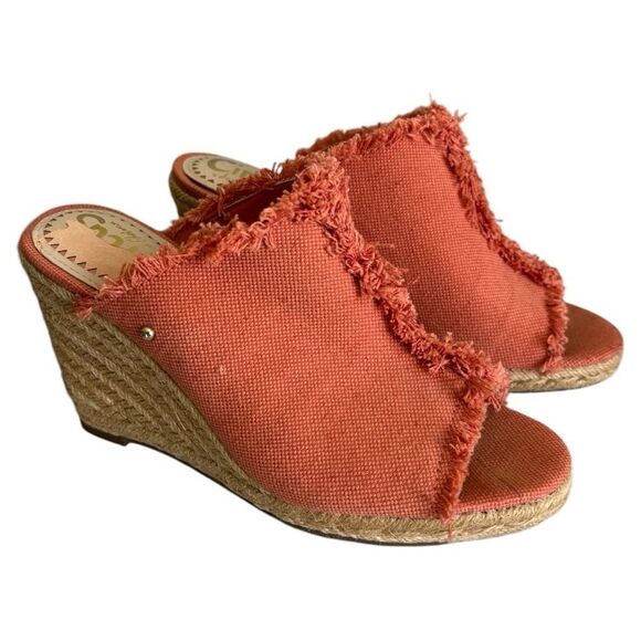 Circus by Sam Edelman Baker Orange Espadrille Wedge Sandals - Picture 8 of 8